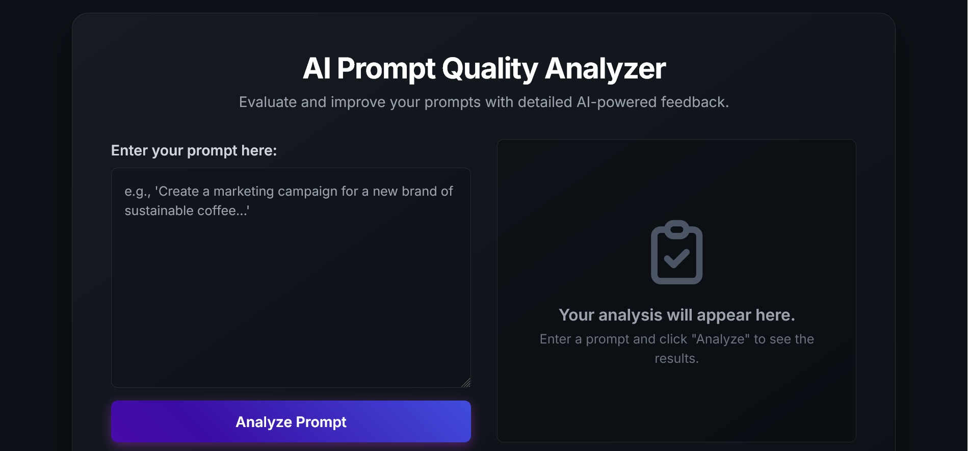 AI Prompt Quality Analyzer